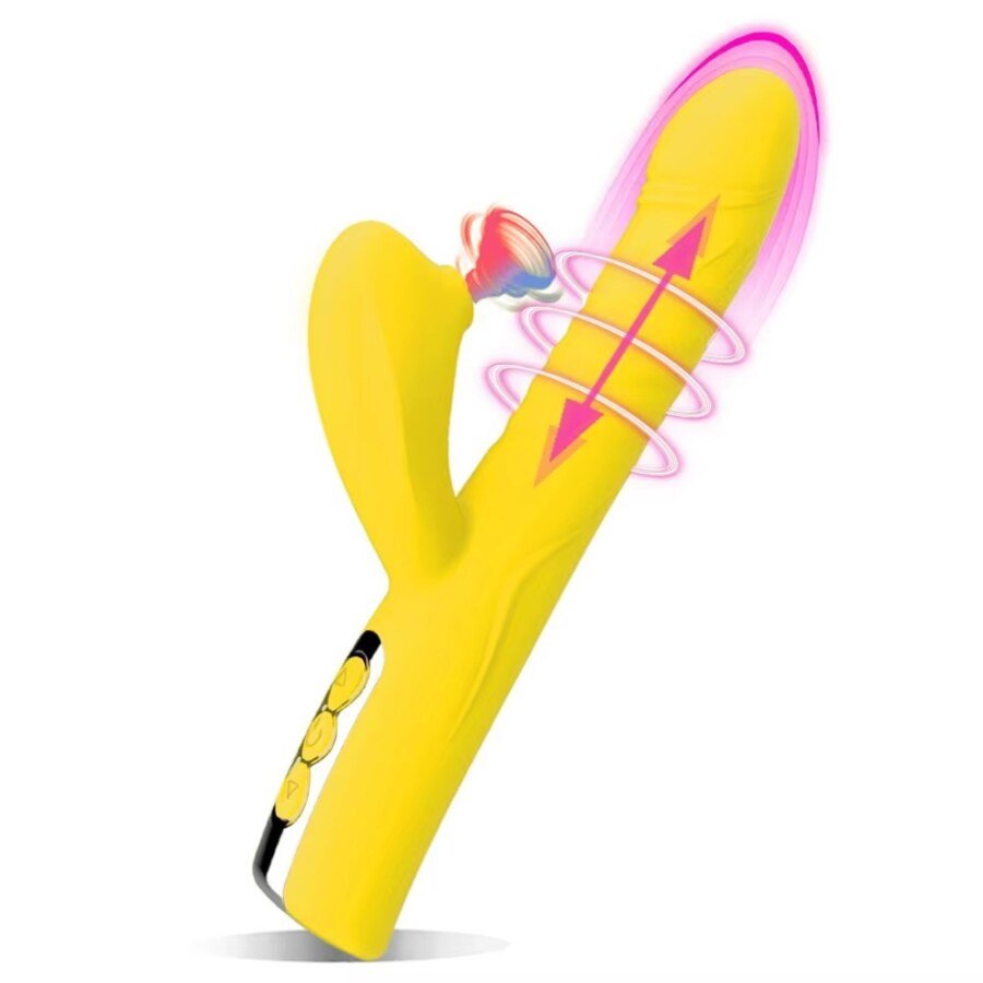 Original supplier image CH-3C90370 #4 Thrusting Rabbit Vibrator with Clitoral Suction – 8 Modes – view 6