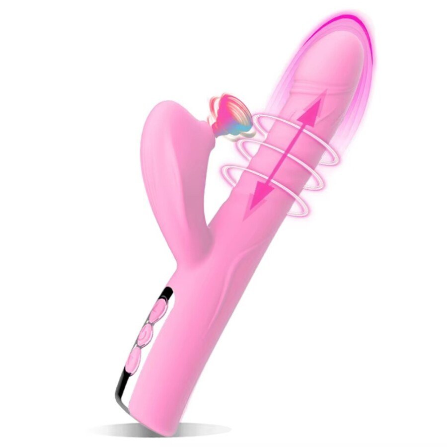 Original supplier image CH-3C90370 #9 Thrusting Rabbit Vibrator with Clitoral Suction – 8 Modes – view 7