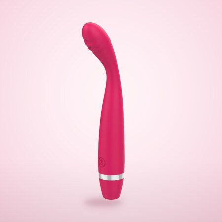 Slim G-Spot Vibrator – 10 Modes, Curved Tip, 17.5 cm