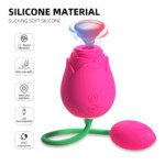 Rose Toy with Bud on a Stem – 5 Sucking and 10 Vibration Modes, IPX7 – view 2