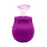 Classic Rose Suction Toy – One-Button Control, Purple – view 2