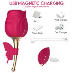 Rose Toy with Butterfly Stem – 10 Sucking and 10 Vibration Modes, IPX7 – view 3