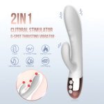 Heated Rabbit Vibrator – 12 Vibration Modes and 7 G-Spot Modes, USB Rechargeable – view 2