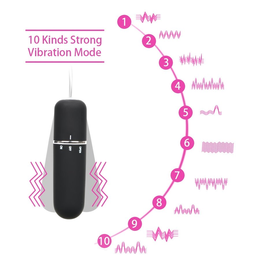 Vibrating Knickers with Ring Remote – Black Lace, 10 Modes – view 7