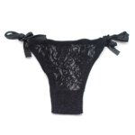 Vibrating Knickers with Ring Remote – Black Lace, 10 Modes – view 3