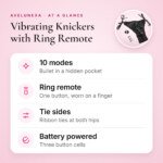 Vibrating Knickers with Ring Remote – Black Lace, 10 Modes – key features at a glance